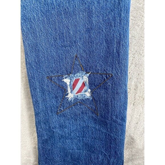 Tommy Hilfiger Women’s American Flag Patchwork Jeans - Size 7 - Picture 13 of 15
